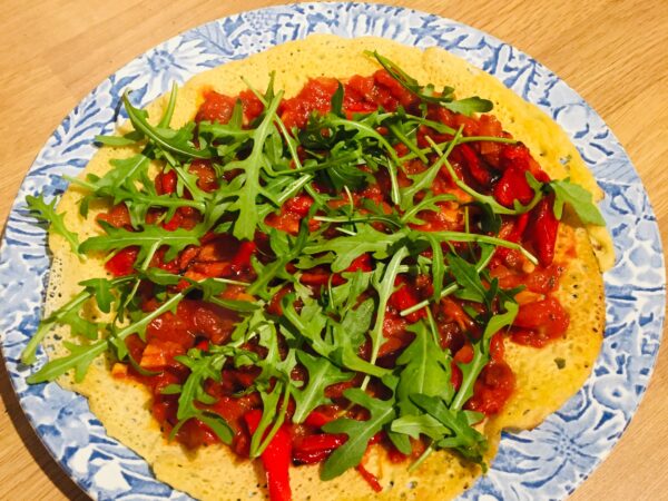 Simple healthy pizza