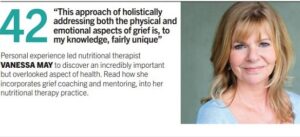 IHCAN magazine cover - Grief coaching and mentoring interview with Vanessa May