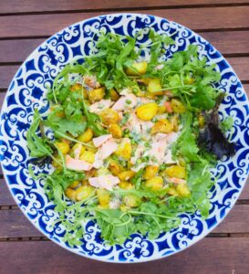 Salmon and Pea salad by Vanessa May